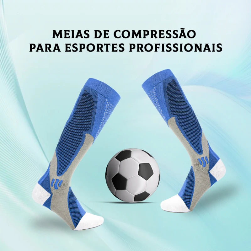 Kit com 3 Meias de Compressão Curtas